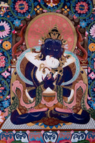 Vajradhara with Shakti Thangka Painting - Lucky Thanka