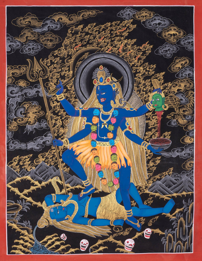 Thangka Painting of Kali - Lucky Thanka