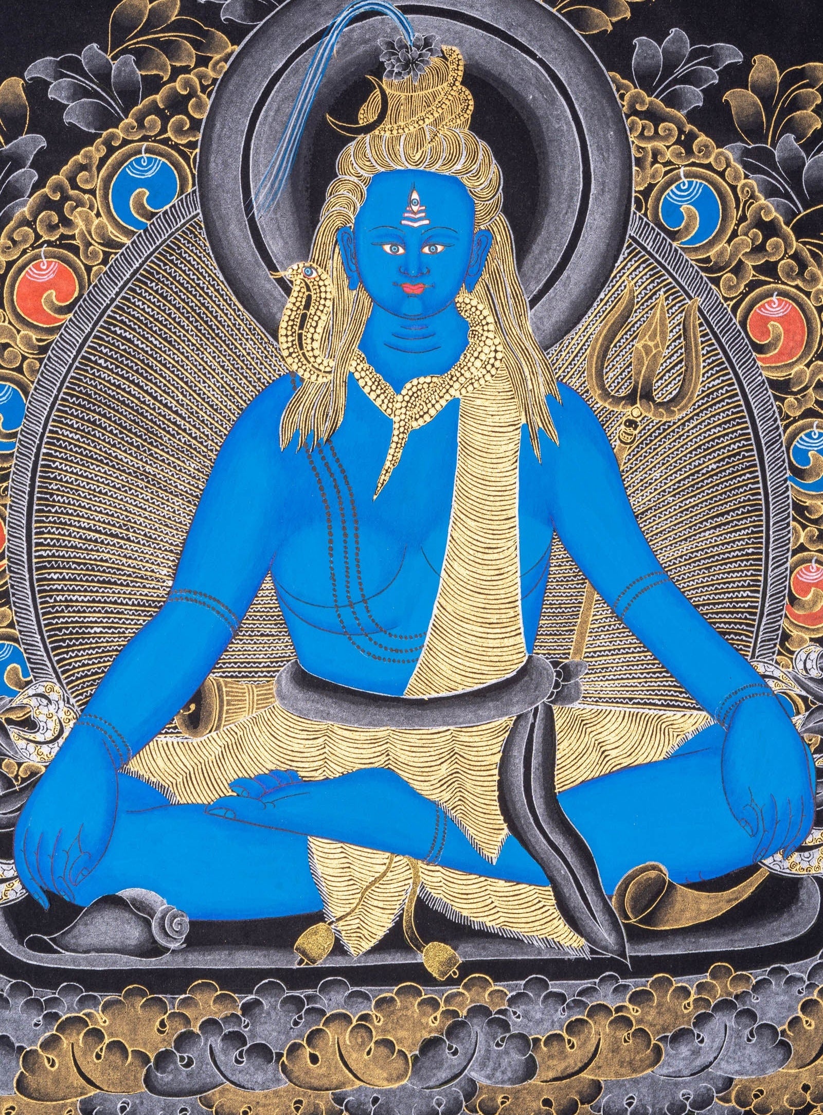 Thangka Painting of Lord Shiva - Lucky Thanka