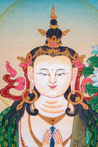 Hand Painting of Chenrezig - Lucky Thanka