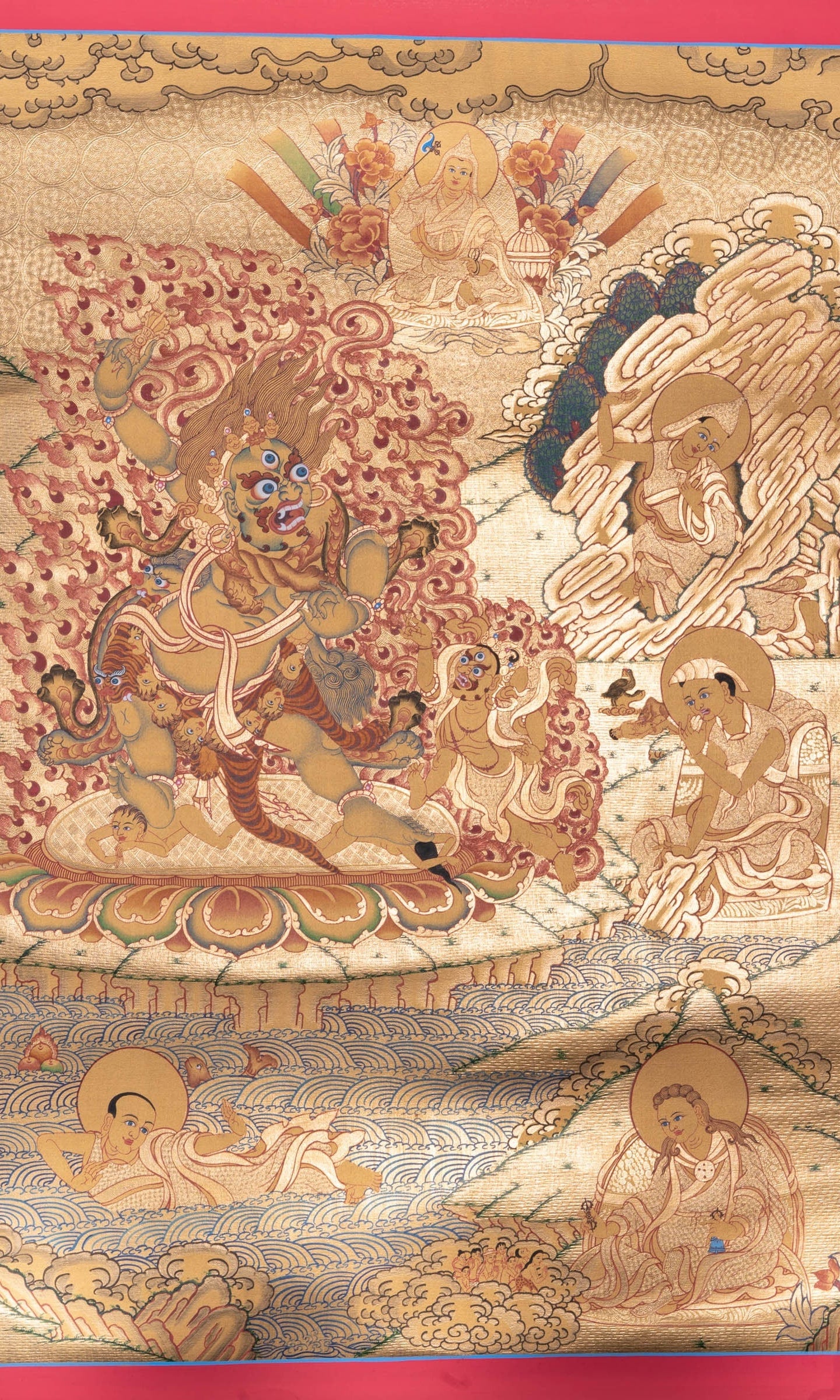 Guru Set Buddhist Painting - Thangka - Lucky Thanka