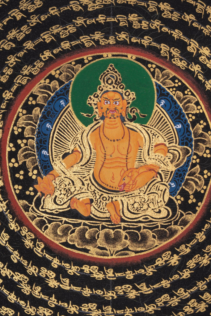 Kuber Mantra Mandala Thangka Painting - Lucky Thanka