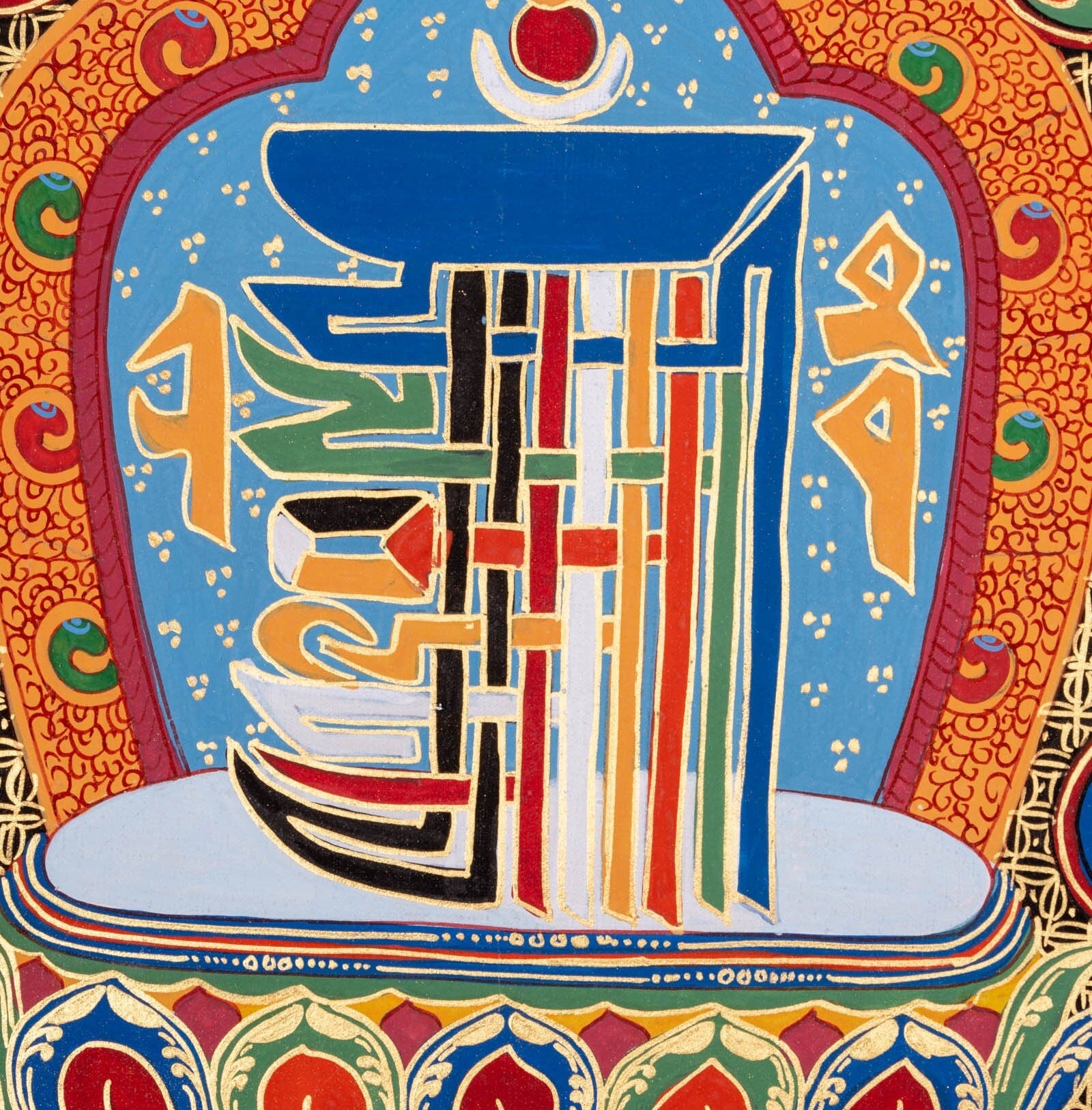 Thangka Painting of Kalchakra Mandala - Lucky Thanka