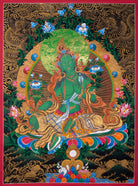 Green Tara Thangka - Lucky Thanka