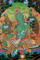 Green Tara Thangka - Lucky Thanka