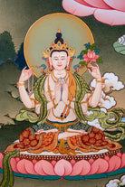 Manjushri Thangka Paintings - Lucky Thanka