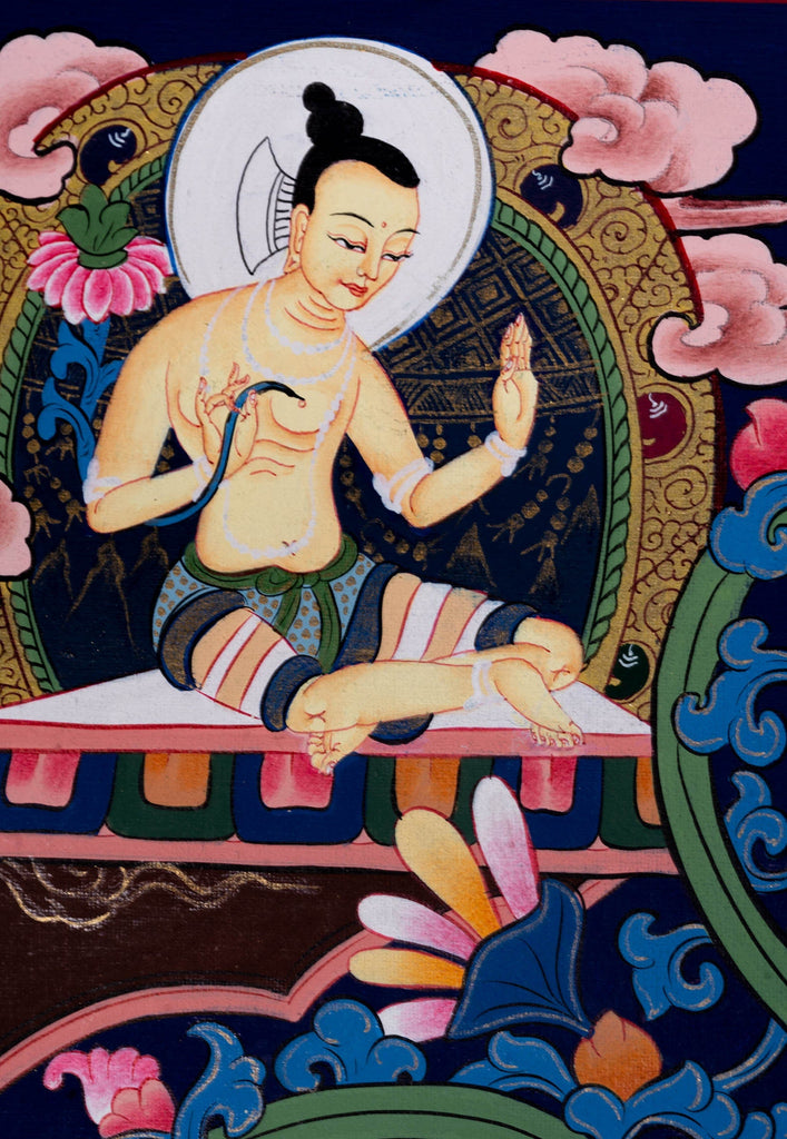 Vajradhara with Shakti Thangka Painting - Lucky Thanka