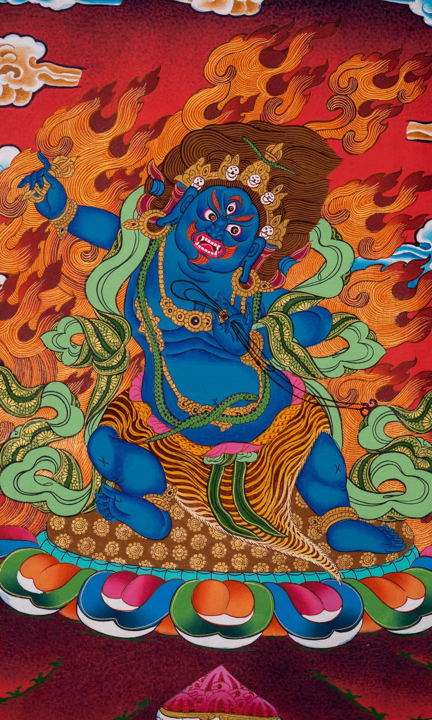 Manjushri Thangka Painting - Lucky Thanka