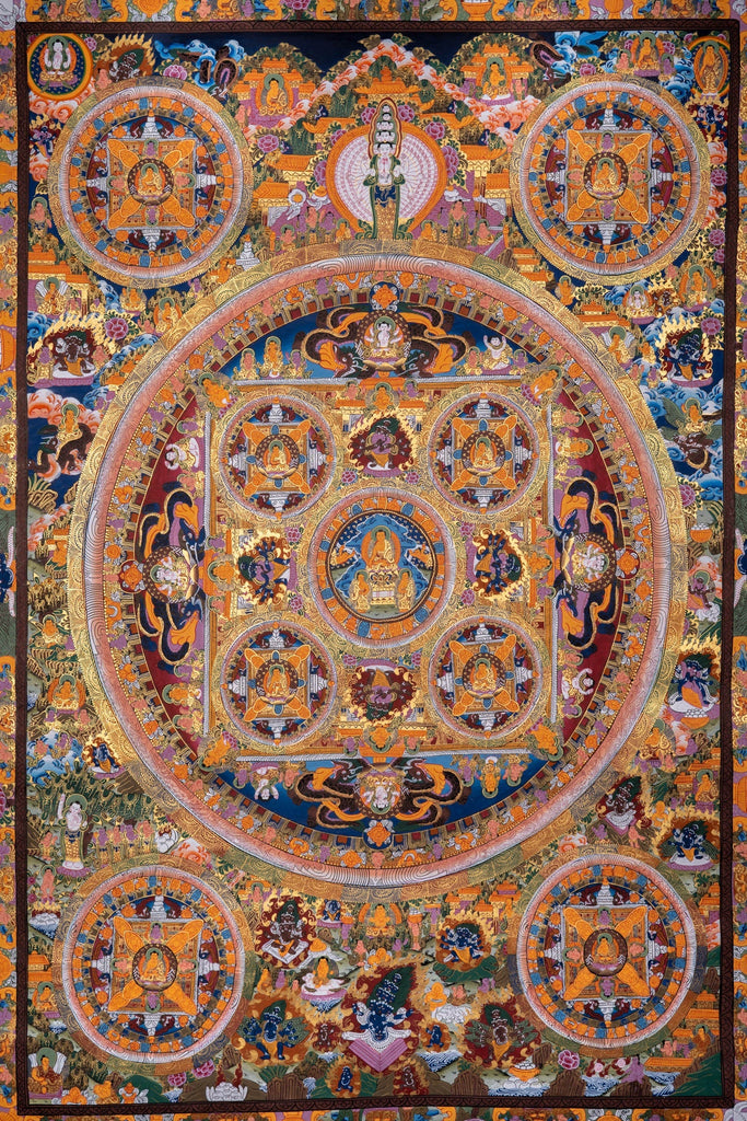 Buddha Mandala Thangka Painting - Lucky Thanka