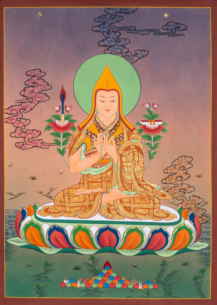 Thangka Painting of Chungapa - Lucky Thanka