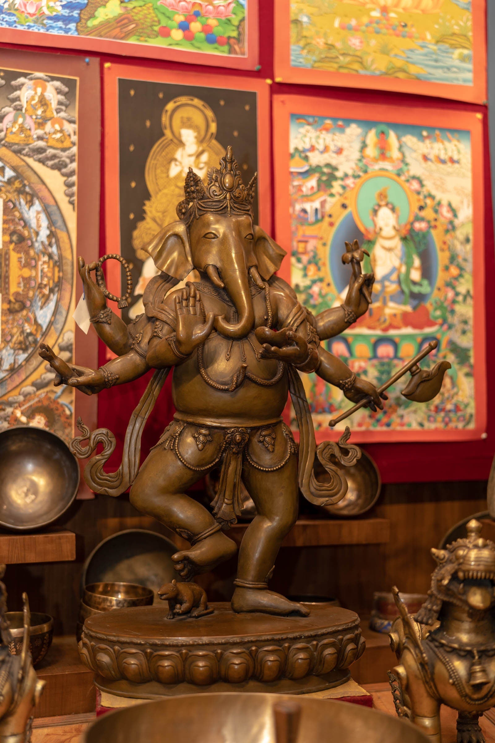 Hindu deity Ganesh Statue - Lucky Thanka