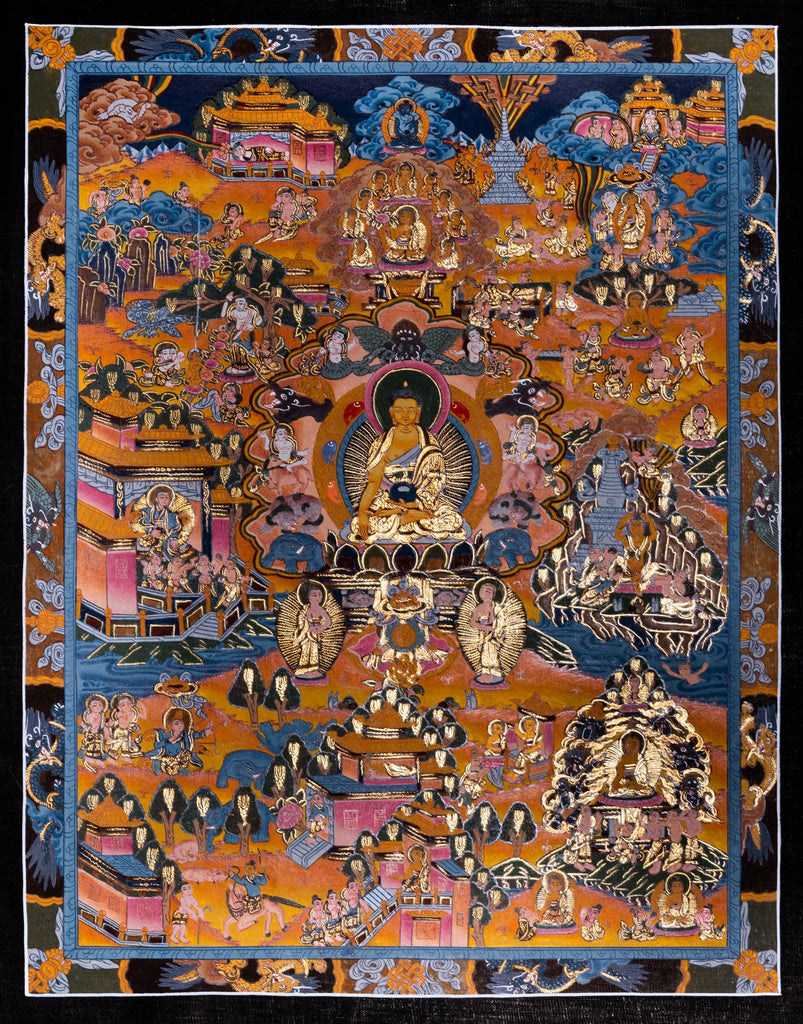 Thangka of Buddha Life - Lucky Thanka