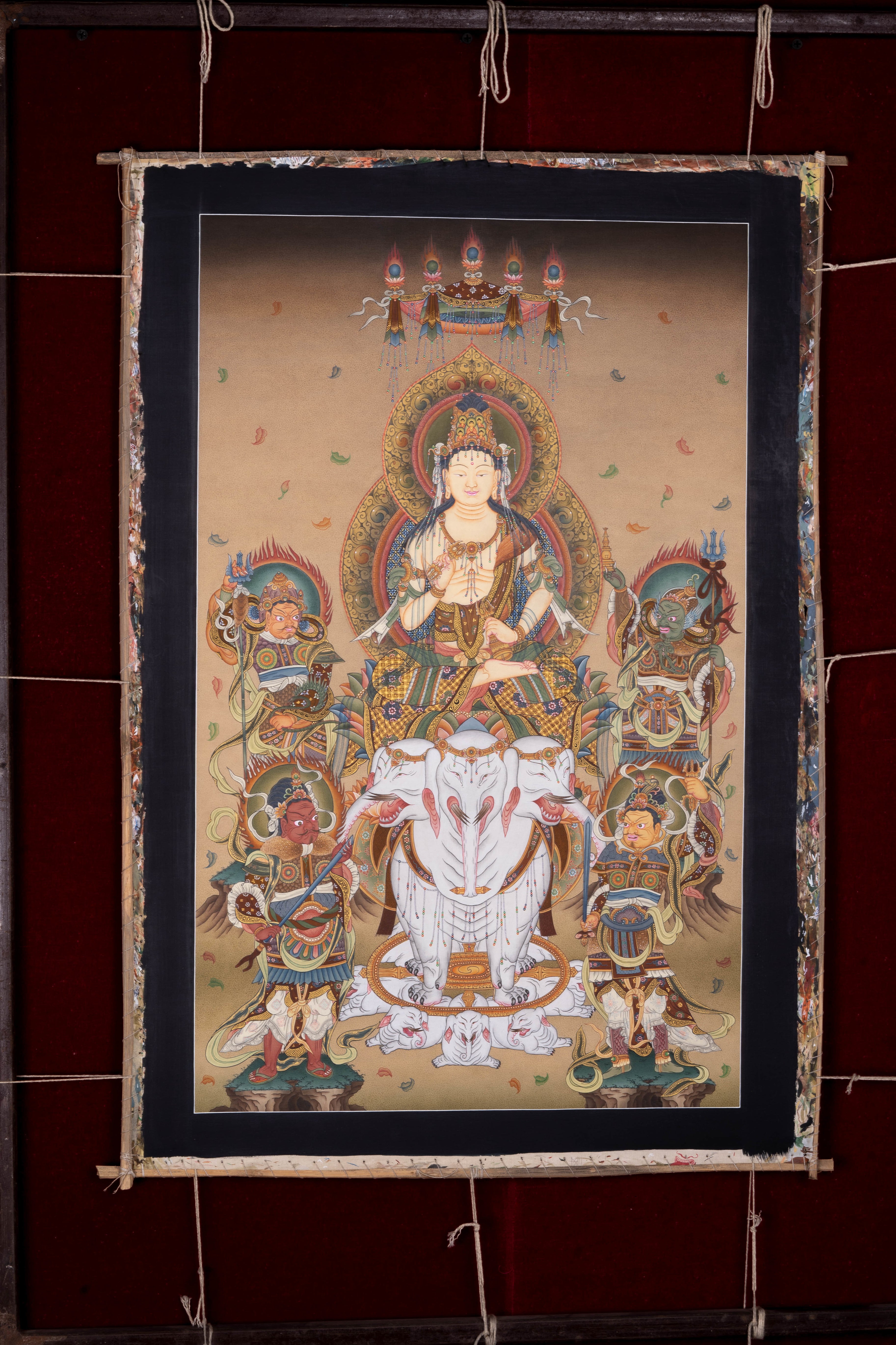 Japanese Buddha painting on cotton canvas – Handmade Thangka Painting from Nepal - LuckyThanka