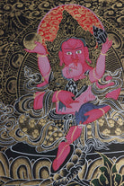 Pancha Zambala Thangka - Best handpainted thangka art - Lucky Thanka